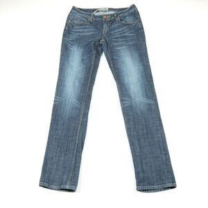 American Rag Cie Jeans Womens 5 - 30x33 Skinny Leg Dark Blue Wash Denim